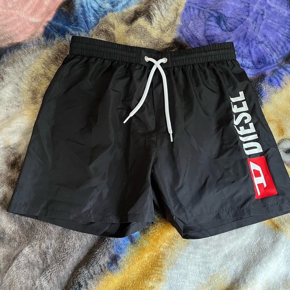 Men’s Black Diesel Swim Shorts